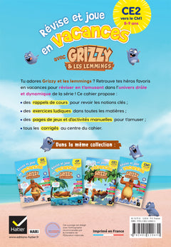 Cahier de vacances Grizzy et les lemmings - CE2 vers le CM1