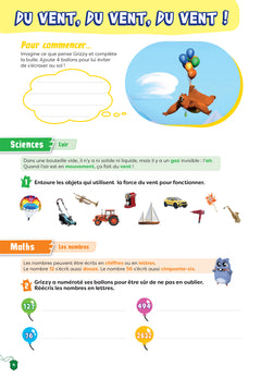 Cahier de vacances Grizzy et les lemmings - CE2 vers le CM1