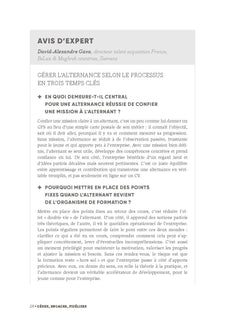 Réussir avec vos alternants