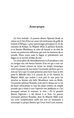 Le poussin dévora l'épervier