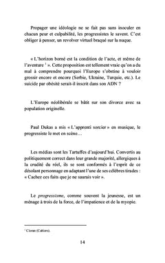 Homme de gauche au bord de l'excommunication