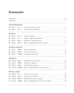 Cahier de calcul en maths Seconde