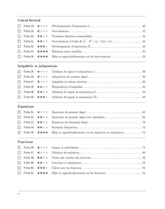 Cahier de calcul en maths Seconde