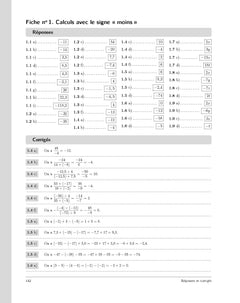 Cahier de calcul en maths Seconde