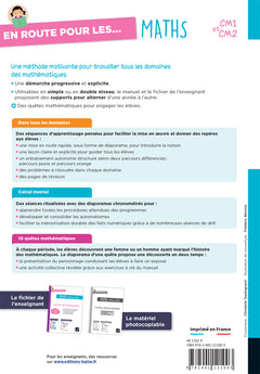 En route pour les Maths - CM1 CM2 - Ed. 2026 - Manuel élève