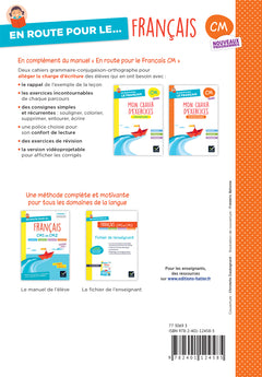 En route pour le Français - CM - Cahier de grammaire-orthographe - Parcours orange - Ed. 2026