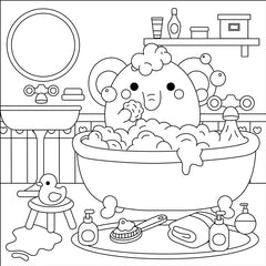 Coloriages Mes petits amis Mes moments cosy - pochette avec feutres pailletés