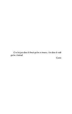 Au coeur du néant
