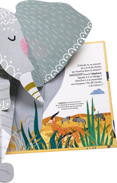 À la découverte de la savane - Un livre pop-up
