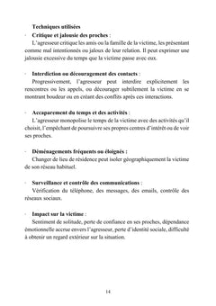 Violences conjugales physiques et psychologiques