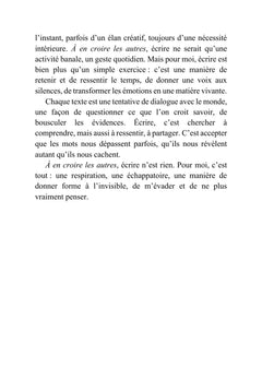À en croire les autres