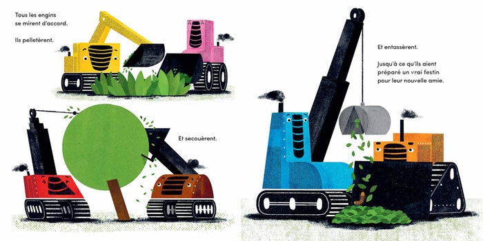 La pelleteuse et le papillon