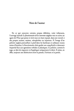 Le fonctionnaire de la couronne anglaise