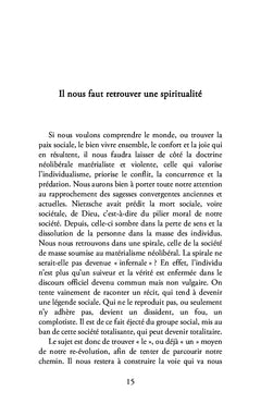 Un chemin vers un monde apaisé