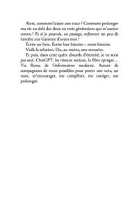 Mémoire,avant qu'elle ne s'efface