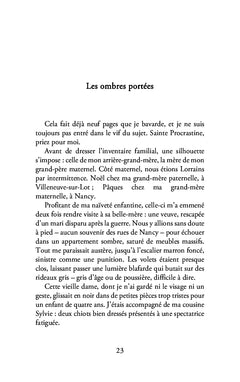 Mémoire,avant qu'elle ne s'efface
