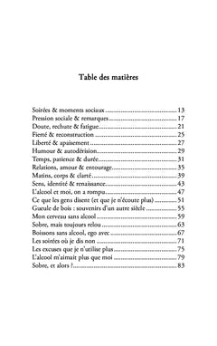Sobriété, mon amour