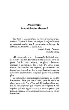 Mort de honte, Madame !