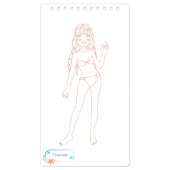 Carnet créatif Mode Academy Soleil (avec un bracelet)