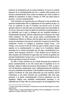 La Constitution nigérienne du 25 novembre 2010