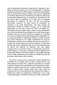 La Constitution nigérienne du 25 novembre 2010