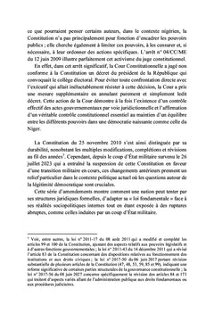 La Constitution nigérienne du 25 novembre 2010