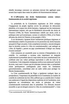 La Constitution nigérienne du 25 novembre 2010