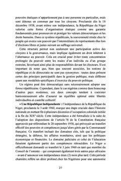 La Constitution nigérienne du 25 novembre 2010