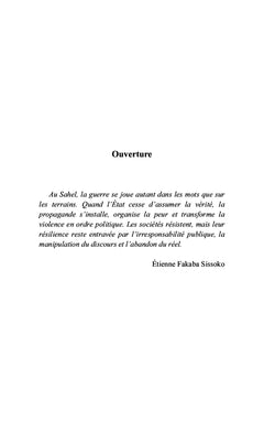 L'extrémisme violent au Sahel