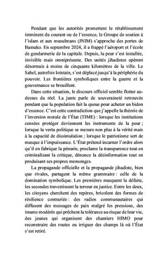 L'extrémisme violent au Sahel