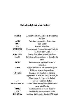 L'extrémisme violent au Sahel