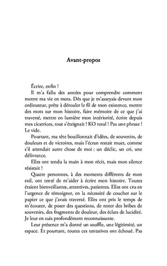 Sous le vent de l'exil, je me suis relevée !