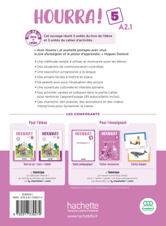 Hourra ! - Livre + Cahier (Niveau 5) (A2.1)