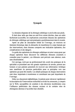 Dictionnaire pratique de la chirurgie esthétique