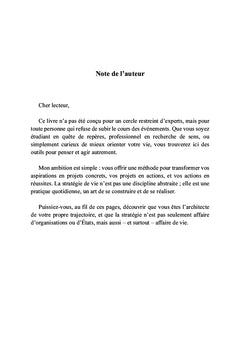 L'art de formuler sa stratégie de vie gagnante
