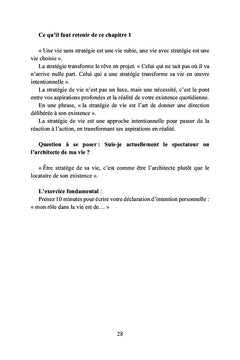 L'art de formuler sa stratégie de vie gagnante
