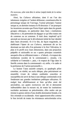 Cultures, identités et progrès des sociétés
