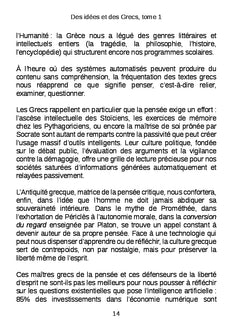 Des idées et des Grecs, tome 1