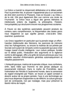 Des idées et des Grecs, tome 1