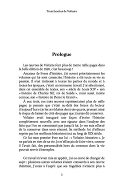 Trois facettes de Voltaire
