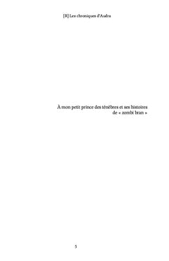 [R] Les chroniques d'Audra