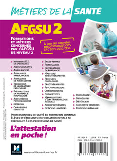 AFGSU 2 - Métiers de la santé - 5e édition