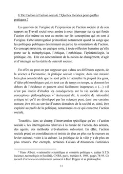 Reconception culturelle de l'action sociale