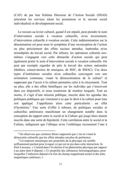 Reconception culturelle de l'action sociale