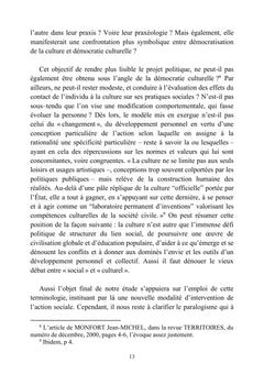 Reconception culturelle de l'action sociale