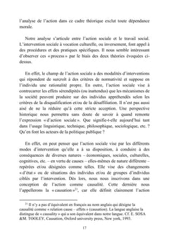 Reconception culturelle de l'action sociale