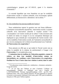 Reconception culturelle de l'action sociale