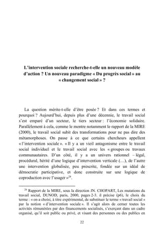 Reconception culturelle de l'action sociale