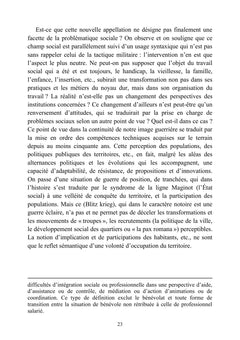 Reconception culturelle de l'action sociale
