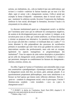 Reconception culturelle de l'action sociale
